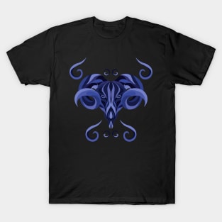 Aries Zodiac Sign - Blue T-Shirt